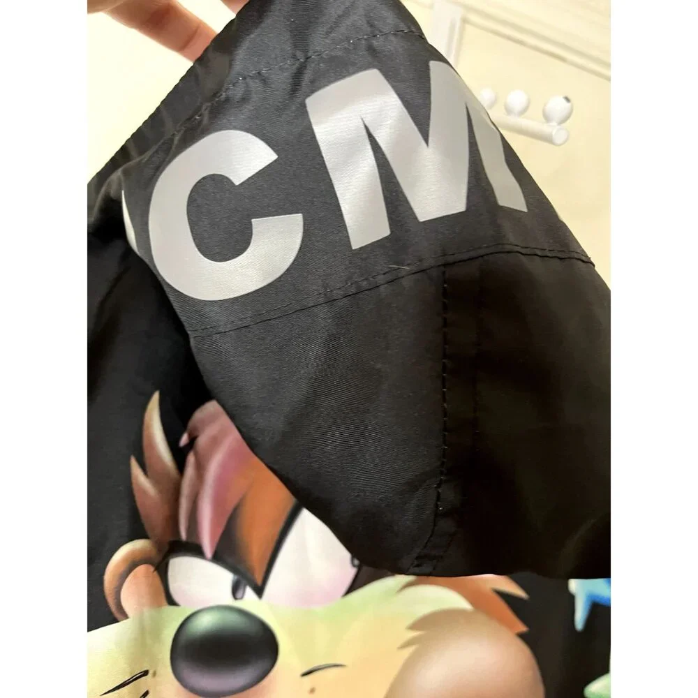 Members Only Looney Tunes Space Jam All Over Print Windbreaker Medium NWOT - Picture 9 of 16
